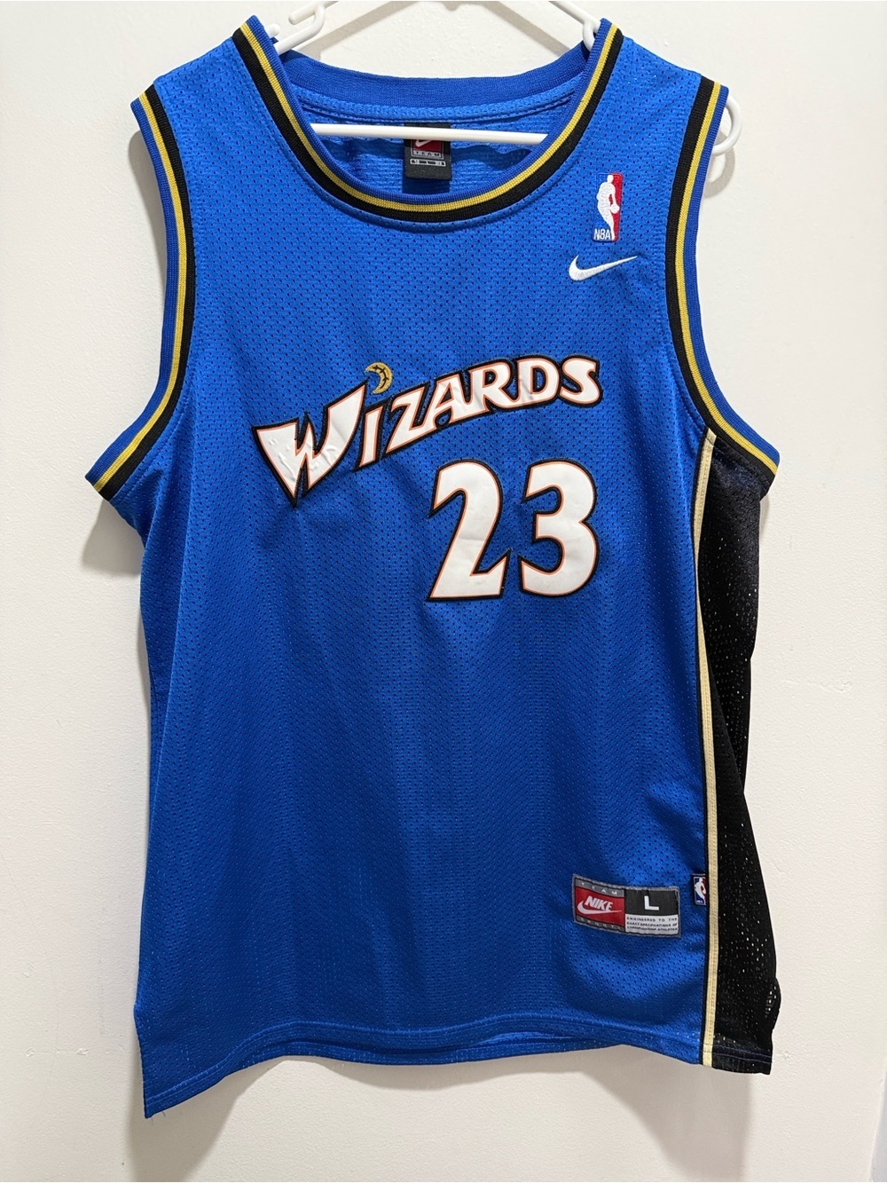 Nike Michael Jordan #23 Washington Wizards Blue Basketball Jersey Men’s Large